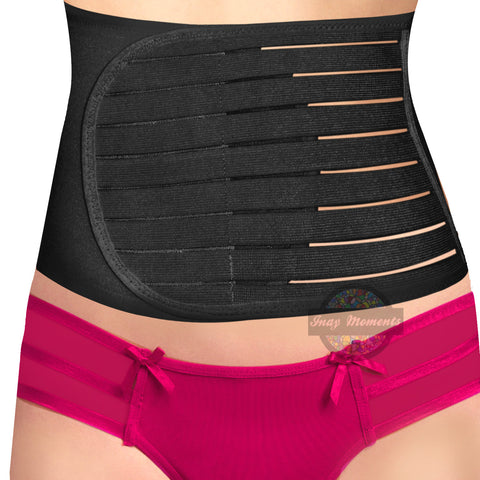 Postnatal Tummy Band Velcro Binder One Size  {Black/Nude} 10% Less